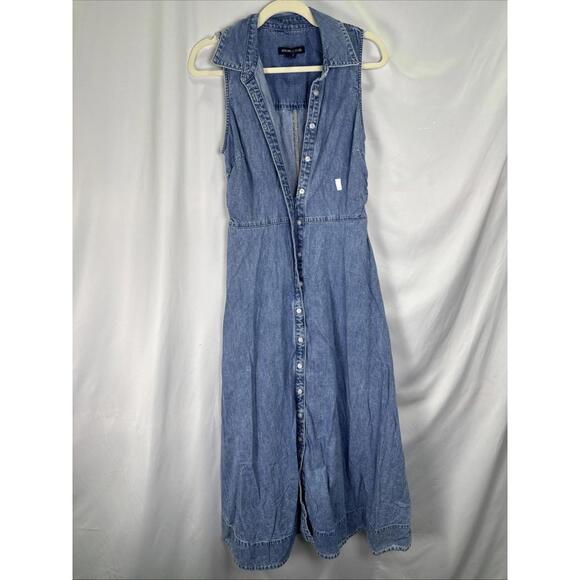 Veronica Beard Blue Fuller Midi Dress Size 6 with Fabric Snags - Picture 4 of 8